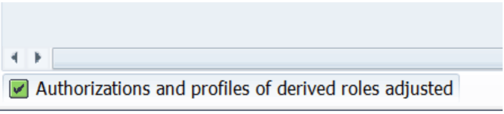 SAP Message Confirming Changes were Pushed